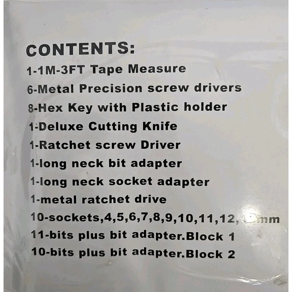 Premium 50 Piece Multi Tool Set - Easy Side Handle For Multiple Work Sites